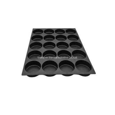 PS Black Blister Plastic 20 Dividers Biscuit Inner Tray