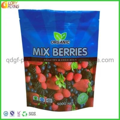 100% Biodegradable PLA+Pbat Compostable Packaging/ Plastic Bag Frozen Food Packaging for Vegetable and Fruits with Zipper/Food Package Supplier