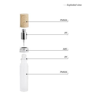 15ml 30ml 50ml Cylinder Acrylic Cosmetic Lotion Bottle