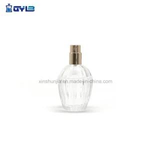 Fashion Clear Glass Perfume Bottle with Cap