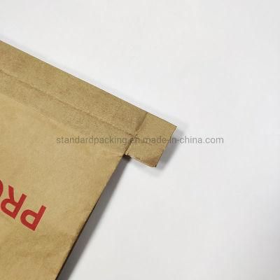 Waterproof Kraft Paper Composite Bag Double Kraft Paper Manufacturer Specializes in Customizing 25kg Packaging Bags