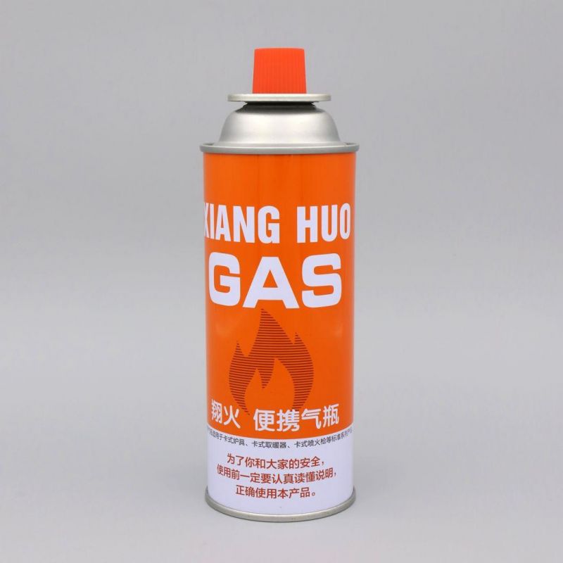 400ml Portable Butane Gas Cylinder with Custom Logo Printing