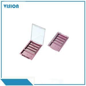 Customized Plastic UV Glossy Rose Gold Case for Packing of Eye Shadow Powder
