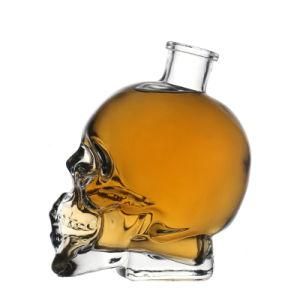 KDG 50ml 100ml 400ml 750ml Multiple Capacities Customize Skull Shape Liquor Glass Jars and Bottles Wholesale