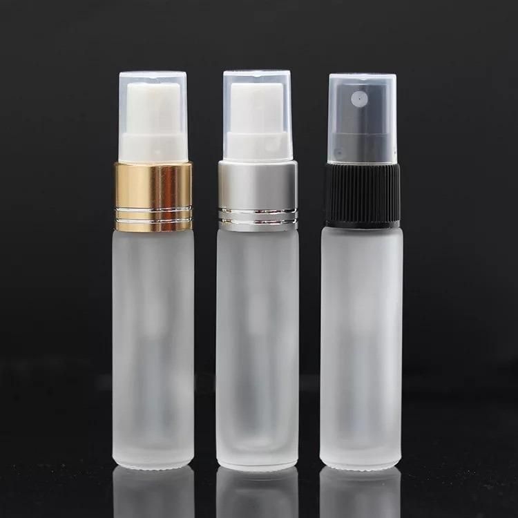 Portable 10ml Refillable Bottle Water Plastic Pressed Pump Spray Bottle Liquid Container Mini Travel Refillable Frosted Bottles