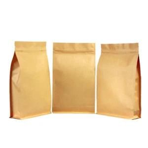 Custom Size Ziplock Stand up Kraft Paper Bag with or Without Clear Window