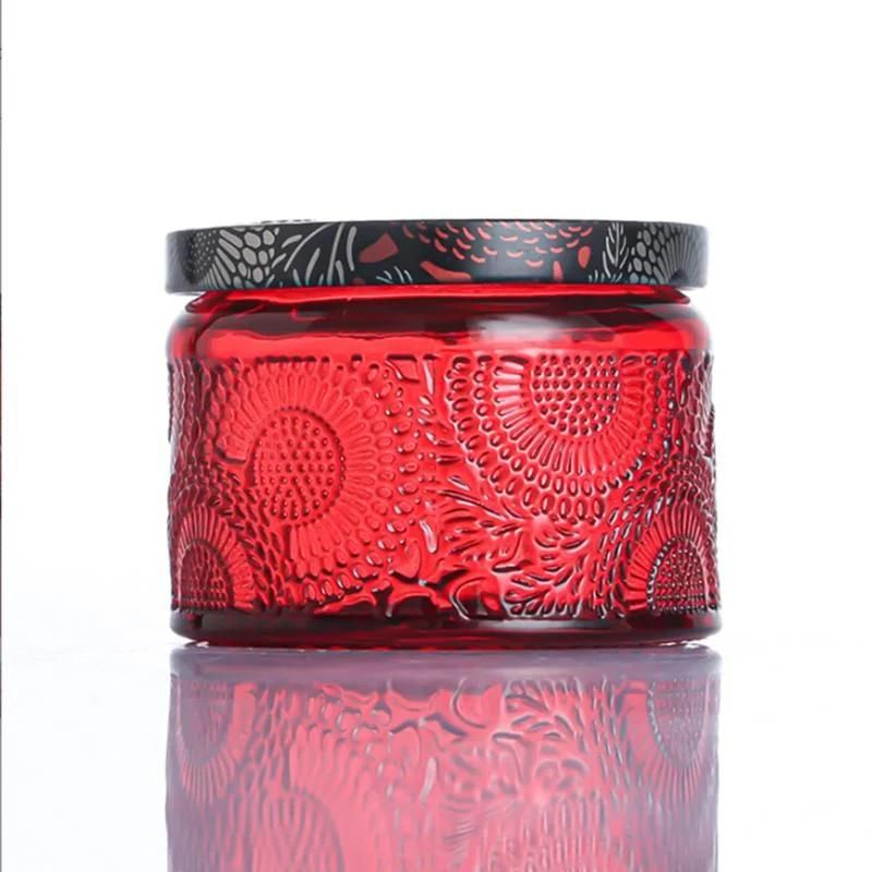 Colored Candle Jar Glass Candlestick Used for Canning Candles
