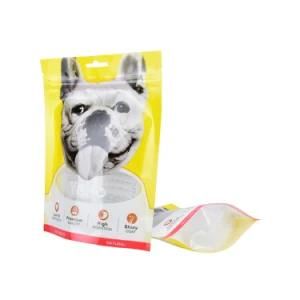 Wholesale Custom Plastic Aluminum Foil Ziplock Pet Food Pet Snack Packaging Bag
