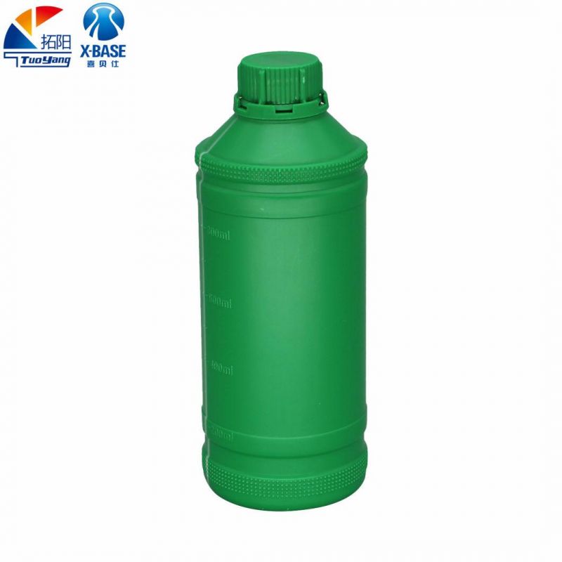 Multi-Purpose PE Plastic Bottle Manufacturer Wholesale 1L Green Agricultural Round Bottle Plastic Bottle Daily Chemical Packaging Bottle