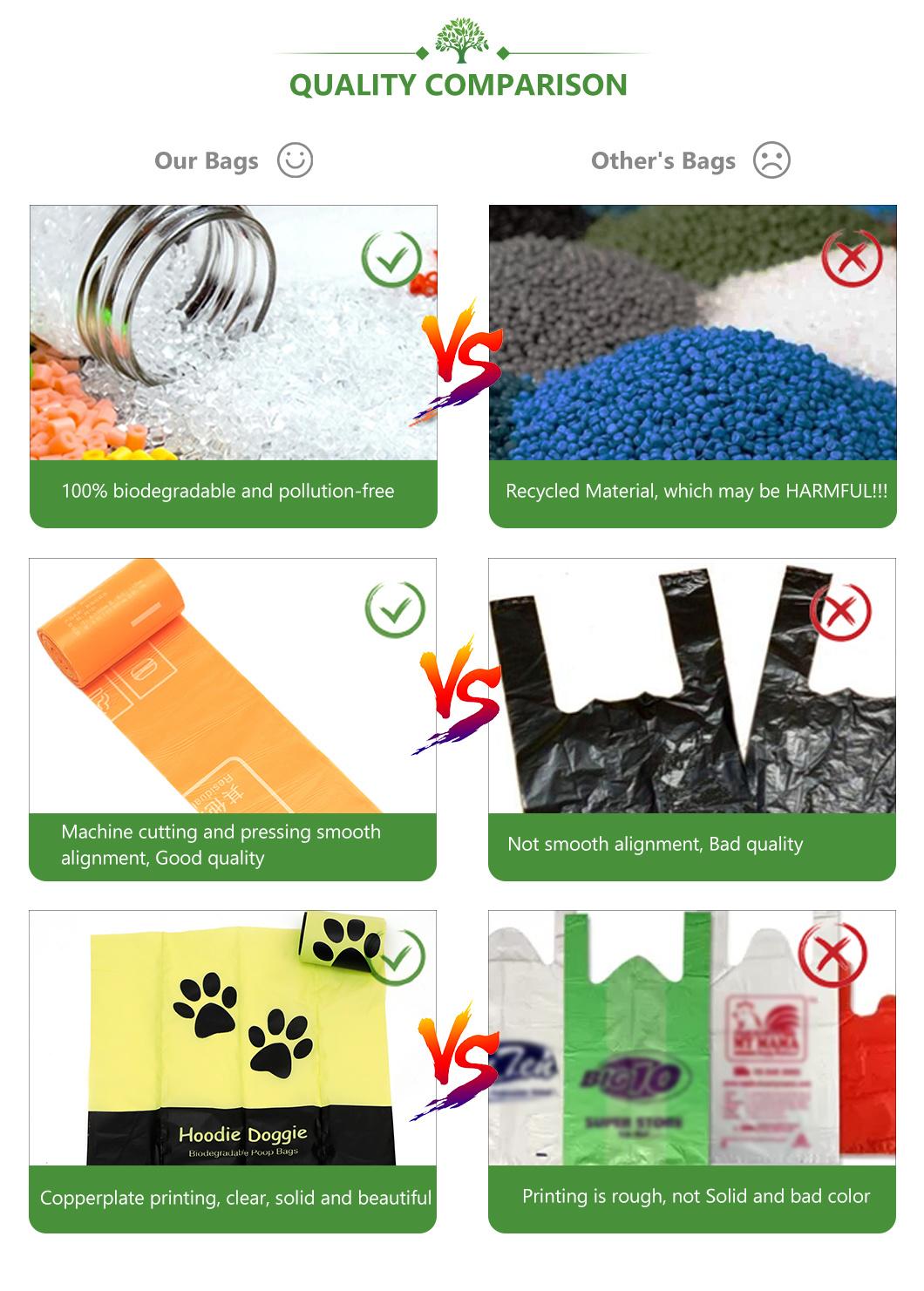 PLA+Pbat/Pbat+Corn Starch Biodegradable Bags, Compostable Bags, Garbage Bags for Outdoor