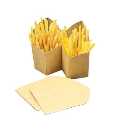 Disposable Takeaway Paper Food Container Fries Box with Logo