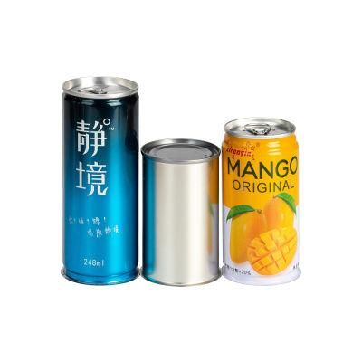 202*504 Empty Tin Can Supplier for Plant Beverage Packaging 330ml