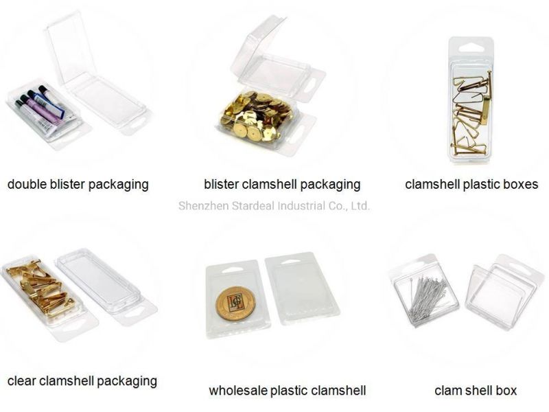 OEM Design Double Blister Packaging Clear Plastic Clamshells
