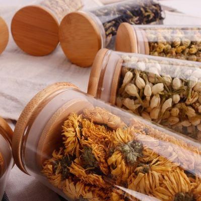 1000ml Borosilicate Kitchenware Glass Storage Jar with Wooden Lid