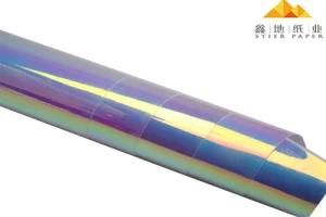 #014 Rainbow Cellophane Film Laminated Coated Art Paper