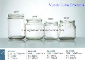 280ml/350ml/500ml Flint Glass Jar for Honey Jam Container Glass Ware
