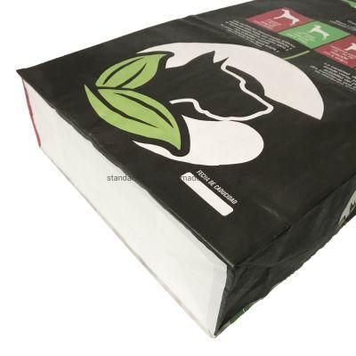 20kg Biodegradable Kraft Paper Flat Bottom Animal Pet Food Bag