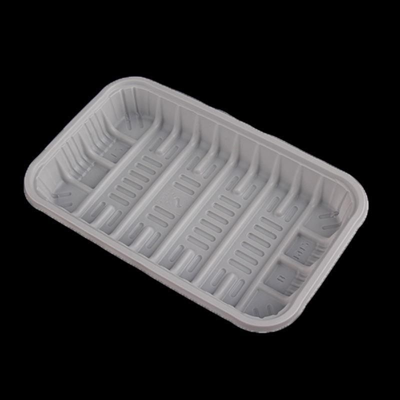 Rectangular container transparent clamshell packaging plastic dry fruit box mushroom packing tray