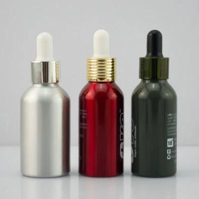 Primary Color Aluminum Dropper Bottle with Aluminum Cap and Pipette