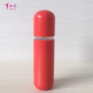 50ml Round Shaped Red Color Vacuum Pump Bottle for Skin Care Packaging