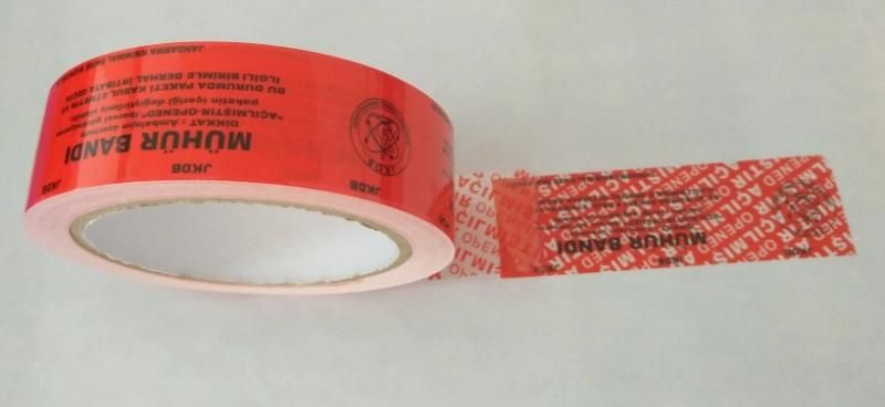 Tamper Evidence Custom Printed Tape (PET) Packing Tape