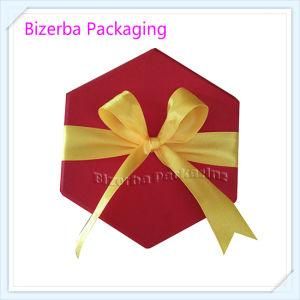 Custom Red Color Hight Quality Cardboard Paper Hexagon Box