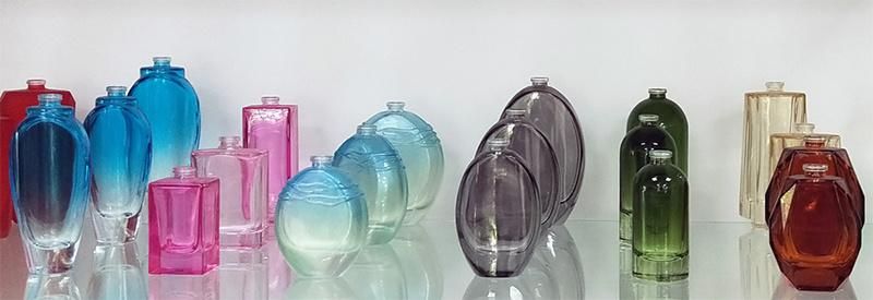 Wholesale Clear Oval Glass Perfume Bottles 100ml Glass with Box