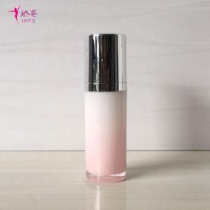 30ml Round Straight Shape Vacuum Press Pump Bottle for Skin Care Packaging