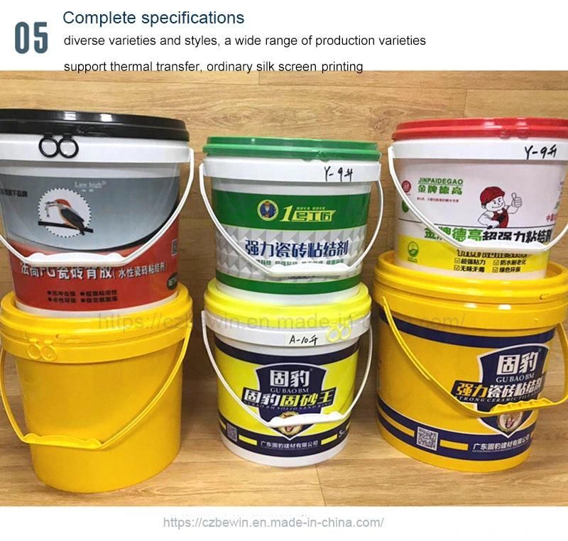 PP/Food Grade Plastic Bucket for The Food Custom Logo