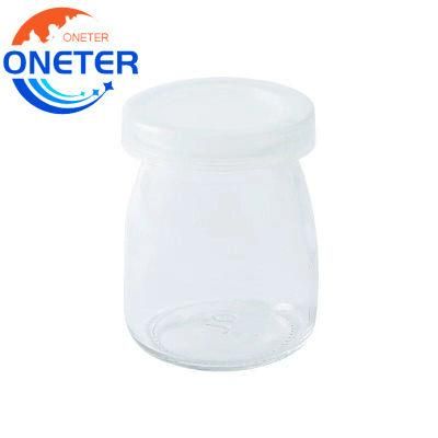 100ml Mini Wholesale Glass Bottles with Cork Lid Pudding Yogurt Candy Jars