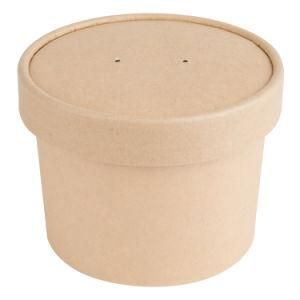 12oz Disposable Paper Freezer Containers with Vented Lids