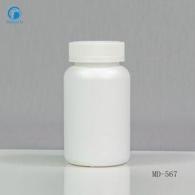 Food Grade HDPE White 300ml Round Bottle MD-763