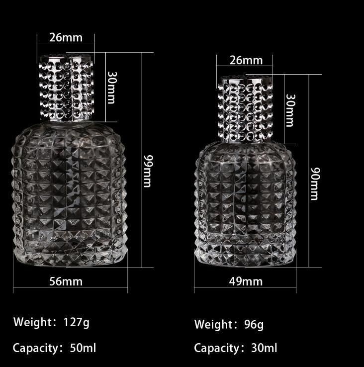 30ml 50ml Pineapple Shaped Cosmetic Packaging for Glass Perfume Spray Bottle