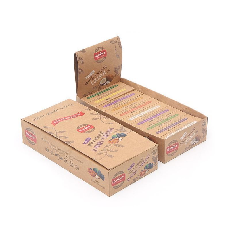 Customized Food Grade Kraft Paper Printing Display Box for Food Packaging