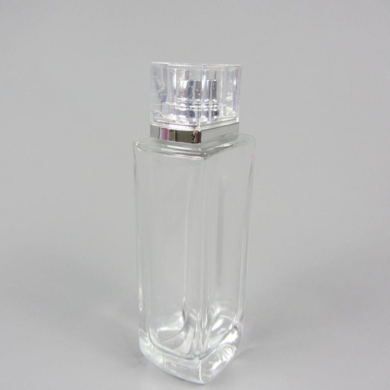 Custom Logo Square Perfume Glass Bottle 100ml Luxury Perfume Bottles