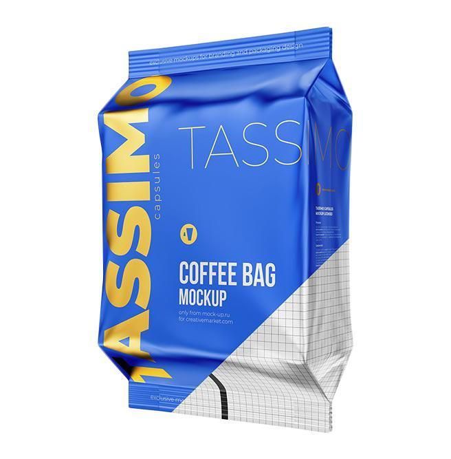 Wholesale Food Grade Customized Aluminum Foil Coffee Bag Flat Bottom Pouch with Zipper