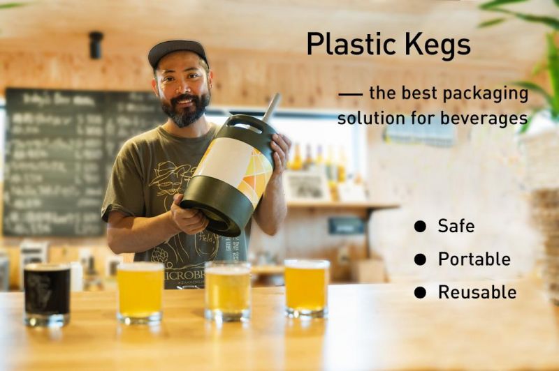 3L Reusable Plastic Keg for Beer Wine Coffee Sparkling Water