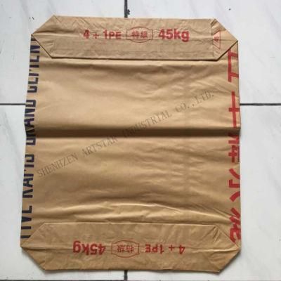 50kg Cement Packing Bag Kraft Paper Material