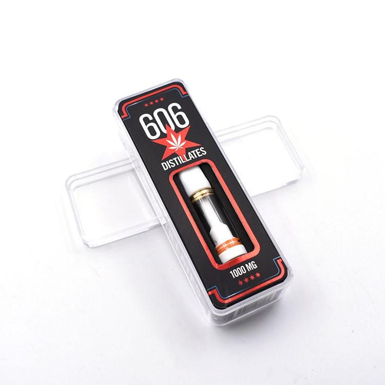 Customized Vape Cartridge Packaging Clear Box for 0.5ml 1ml