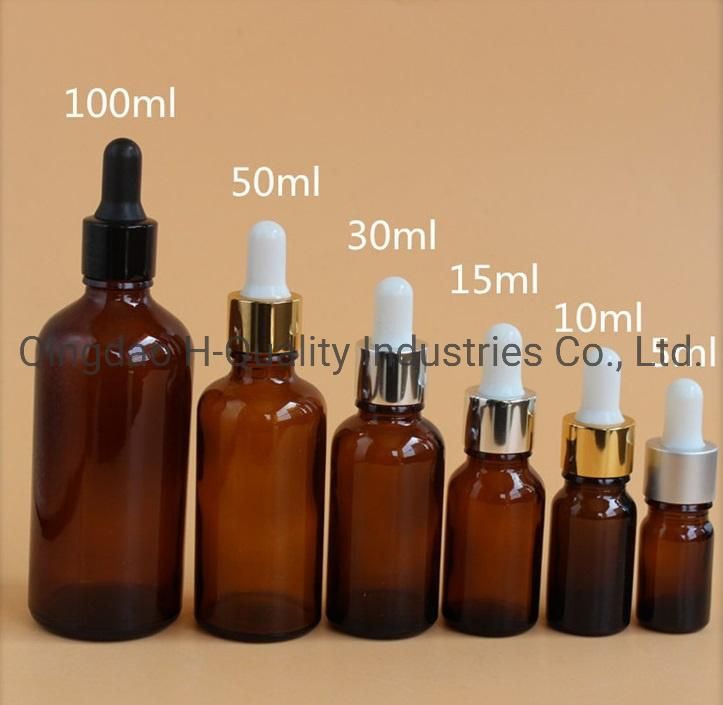 100ml Clear/Amber Essential Oil Glass Bottles