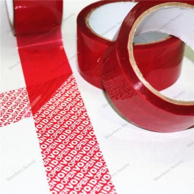 Void Open Sealing Anti Theft Tamper Proof Security Tape