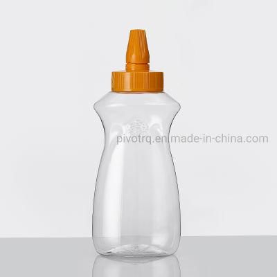 500g Food Grade Pet Honey Squeeze Bottle with 45mm Lids for Honey Products