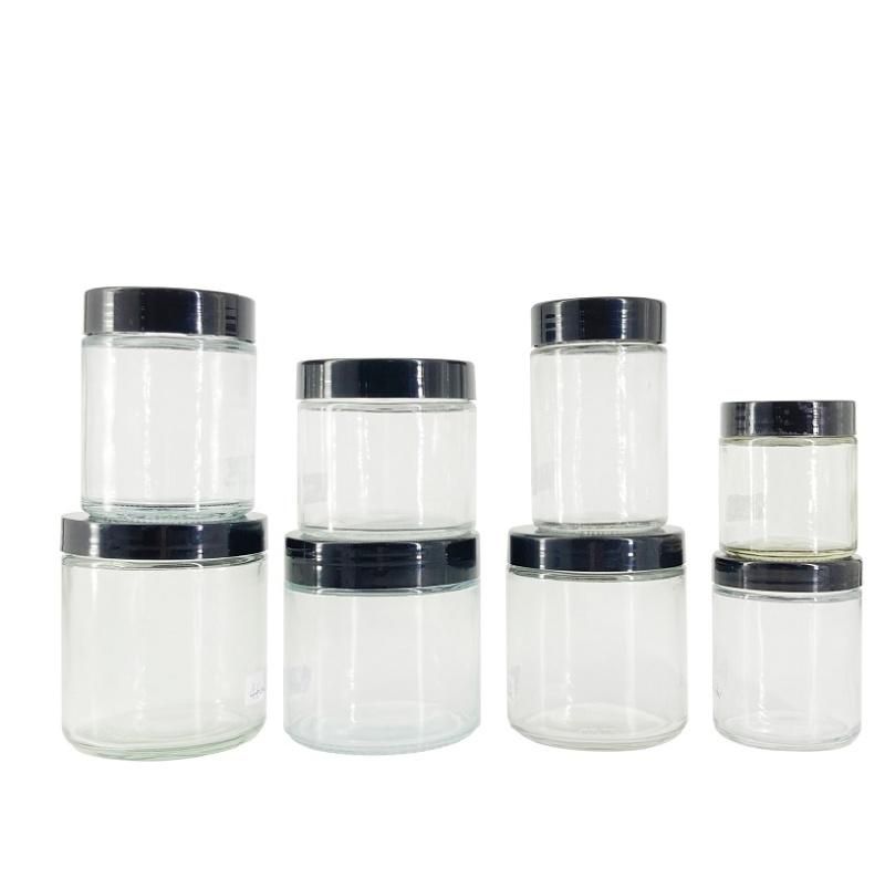 Six Edge Lead Free Baby Food Glass Container Jar Nuts Jar