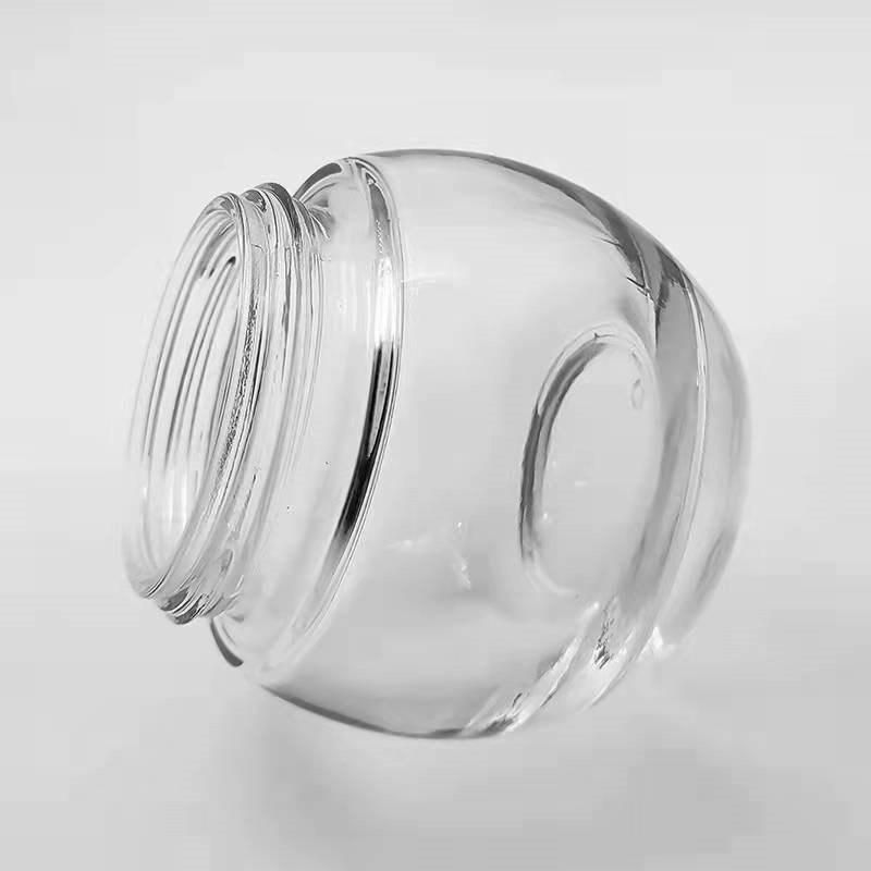 30g 50g 100g Dumpling Shaped Cosmetic Glass Jar Cream Glassware