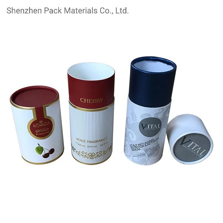 Cylindrical Logo Custom Packaging Wine Cosmetic Skin Care Gift Printed Tube Box