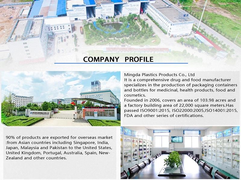 Customized Food Grade Dietory Supplement 165ml HDPE Plastic Bottle