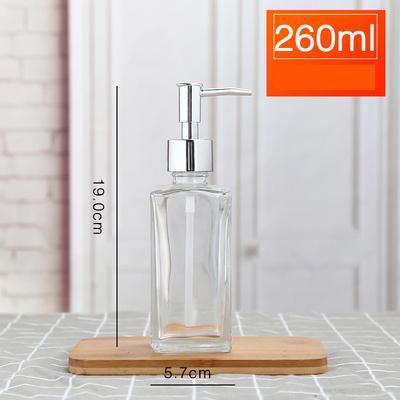 260ml Empty Glass Shampoo Bottle for Cleaning