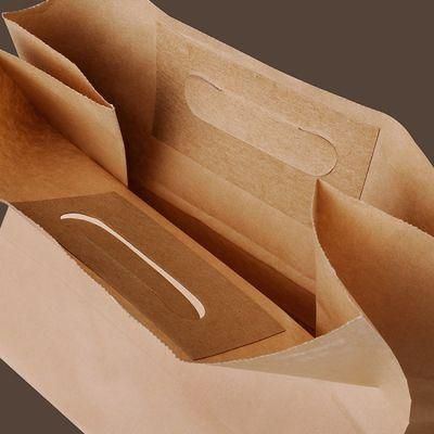 Food Grade Kraft Paper Bag Thickened Bread Toast Greaseproof Paper Packaging Laminating Bag