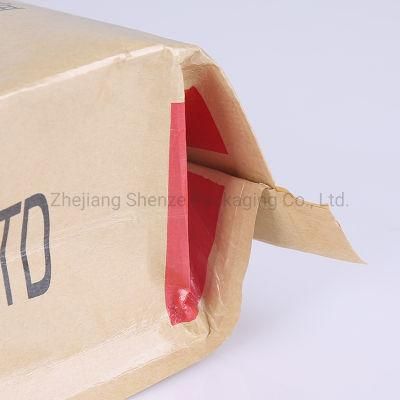 Customized Natural Brown Kraft Paper Laminated PP Woven Packing Bags