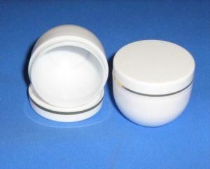 Tapered 30ml 30 Gram Cone Shape Plastic Packaging Jar with Inner Lid Frosted Flat Translucent Hair Cream Container Jar